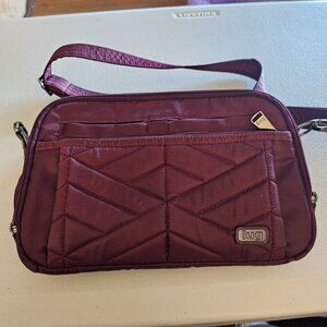 Lug Scoop Maroon Crossbody Bag EUC